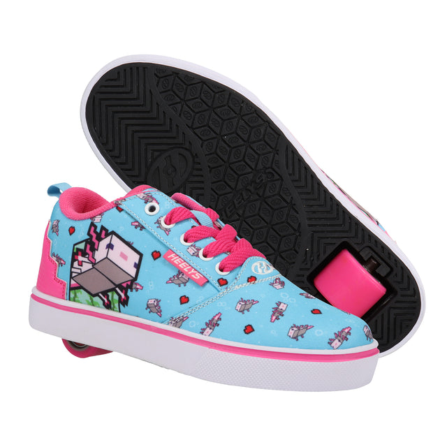 Heelys Minecraft Axolotl Pro 20 Limited Edition AQUA/PINK
