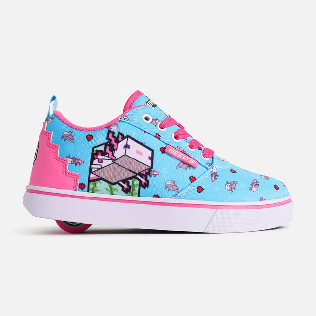 heelys Minecraft Axolotl Pro 20 Limited Edition AQUA/PINK