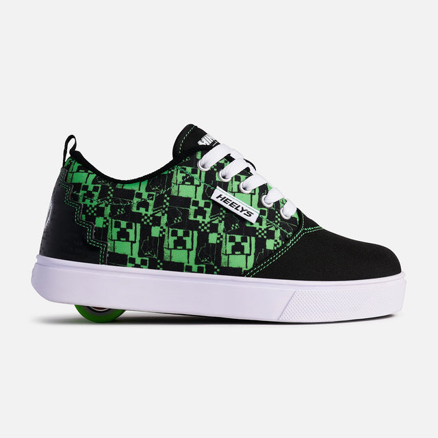 heelys Minecraft Pro 20 Limited Edition BLACK/GREEN PRINT