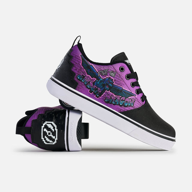 Heelys Minecraft Pro 20 Limited Edition BLACK/PURPLE/PINK