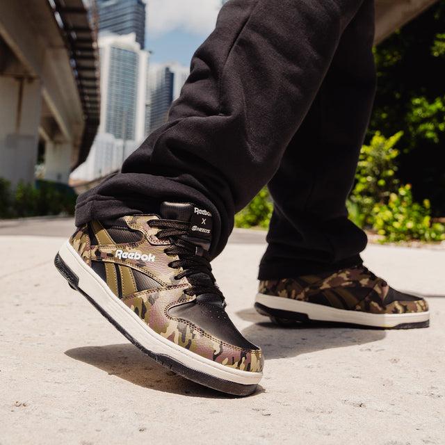 Heelys Reebok BB4500 Low Sale Item CAMO/GREEN/BLACK