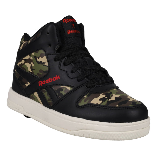Heelys Reebok BB4500 Mid Sale Item BLACK/CAMO/WHITE