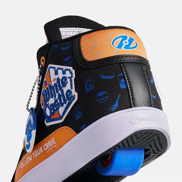 Heelys White Castle Slider Riders Limited Edition BLACK/ORANGE