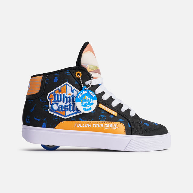 heelys White Castle Slider Riders Limited Edition BLACK/ORANGE