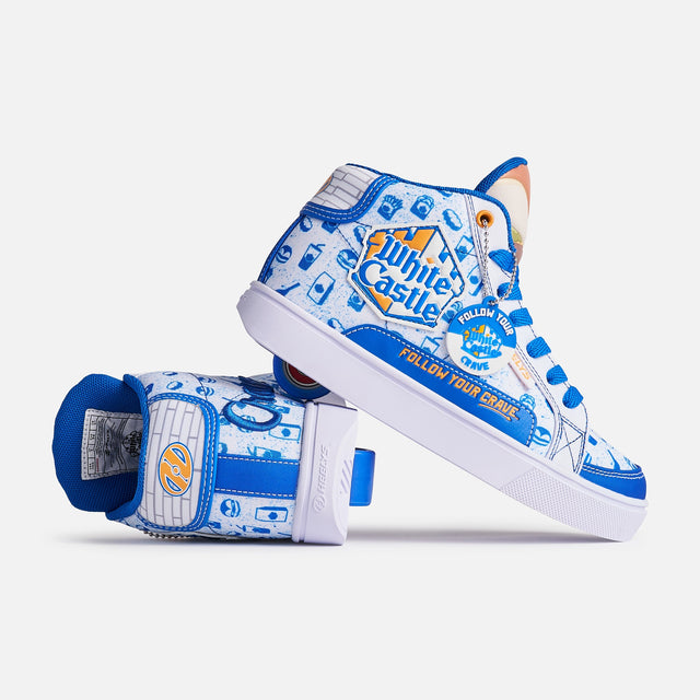 Heelys White Castle Slider Riders Limited Edition WHITE/BLUE