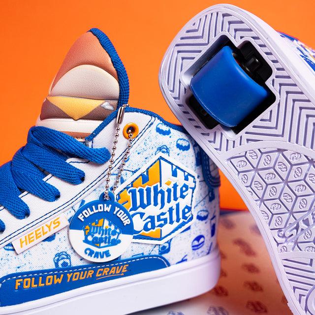 Heelys White Castle Slider Riders Limited Edition WHITE/BLUE