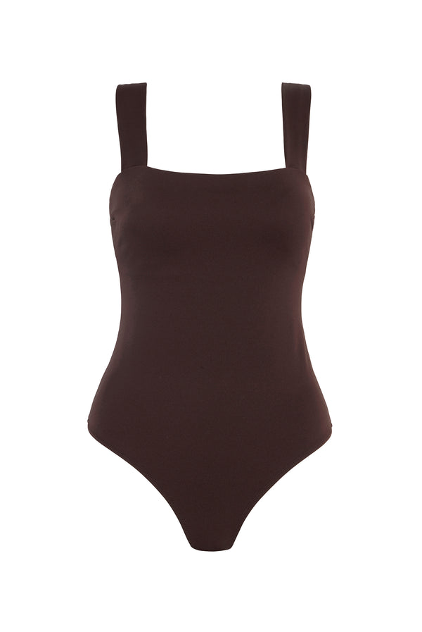 Heidi Klein Coco Palm Square Neck Swimsuit Swimsuit