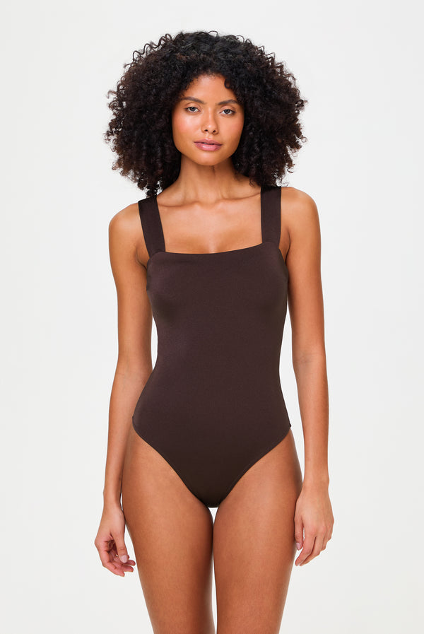 heidi klein Coco Palm Square Neck Swimsuit Swimsuit