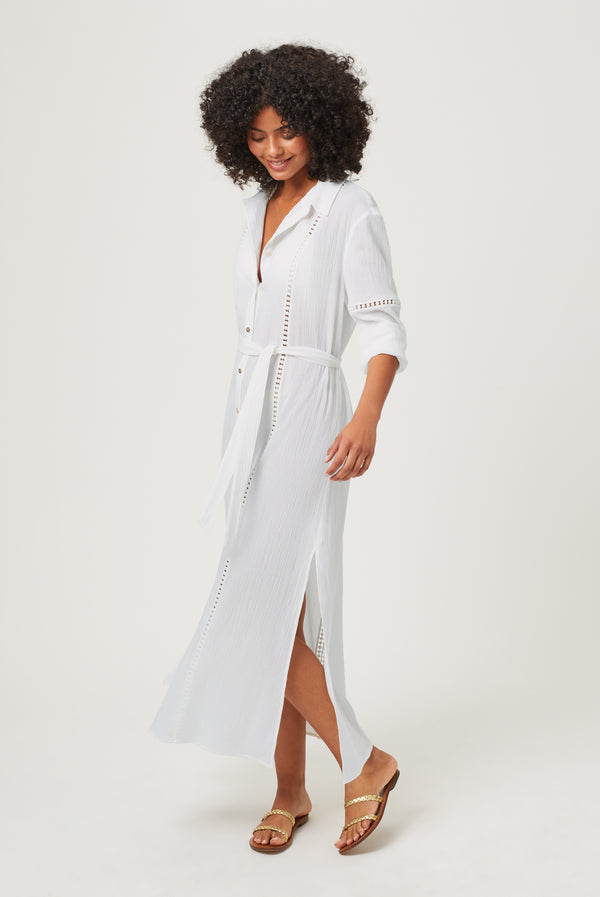 Heidi Klein Antibes Beach Maxi Shirt Dress