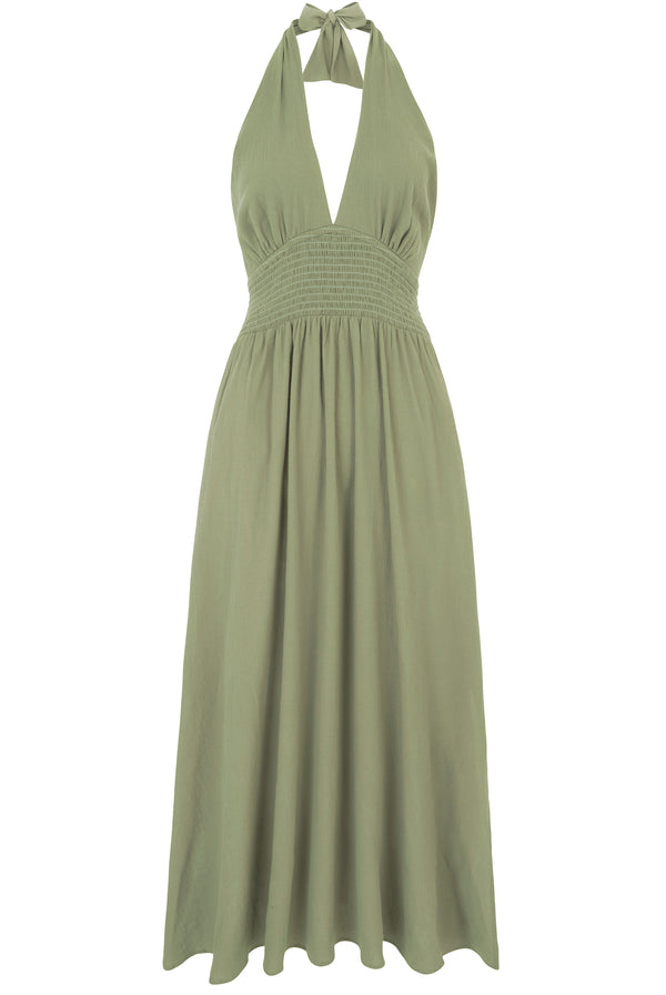 Heidi Klein Arles Maxi Halterneck Dress