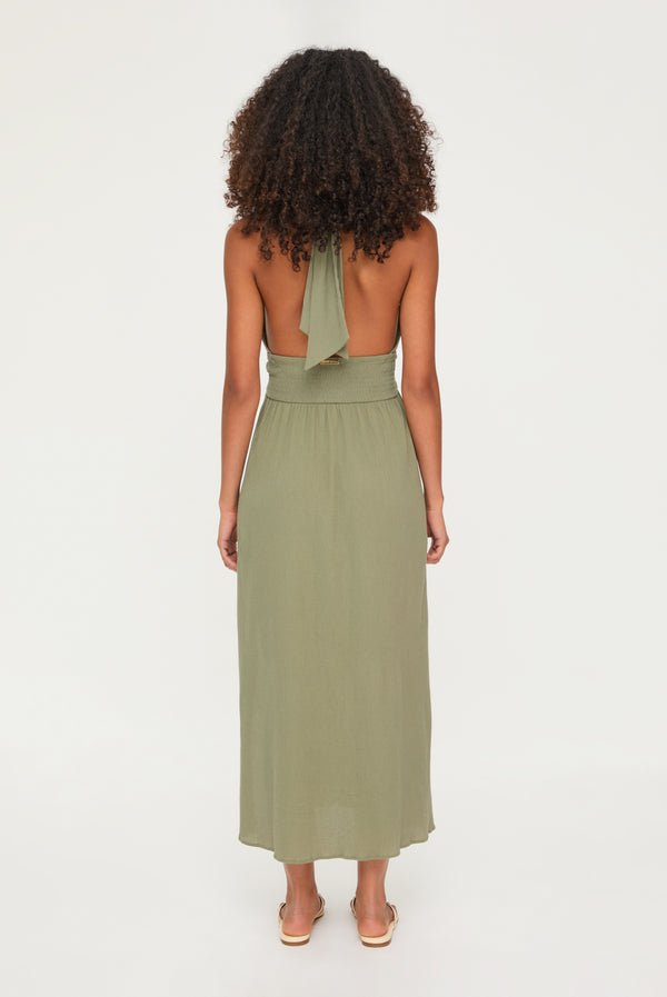 Heidi Klein Arles Maxi Halterneck Dress