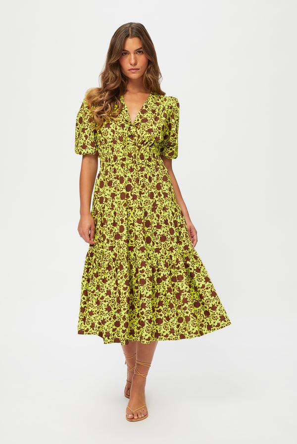 heidi klein Biot Tiered Midi Dress