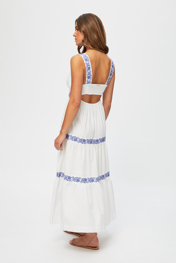 Heidi Klein Cannes Embroidered Maxi Dress