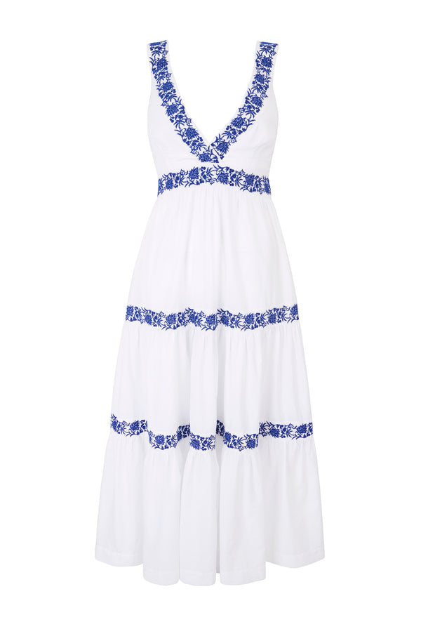 Heidi Klein Cannes Embroidered Maxi Dress