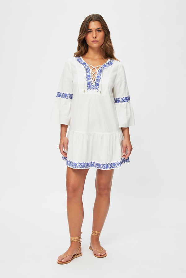 heidi klein Cannes Lace Front Kaftan