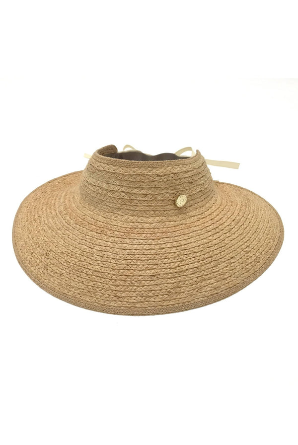 Heidi Klein Cape Elizabeth Raffia Visor HAT