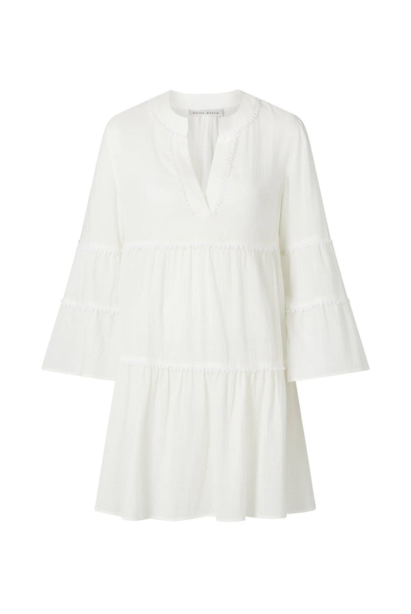 Heidi Klein Casablanca V-Neck Flared Sleeve Kaftan