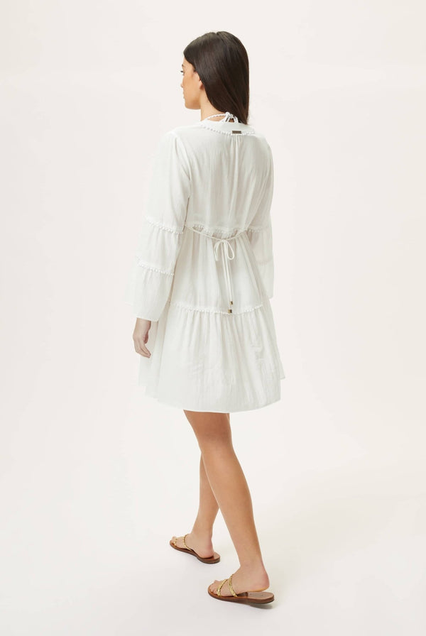 Heidi Klein Casablanca V-Neck Flared Sleeve Kaftan