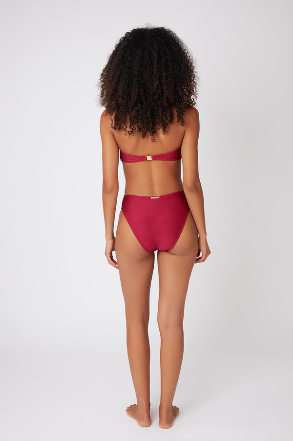 Heidi Klein Cassis V-Bar Bandeau Bikini