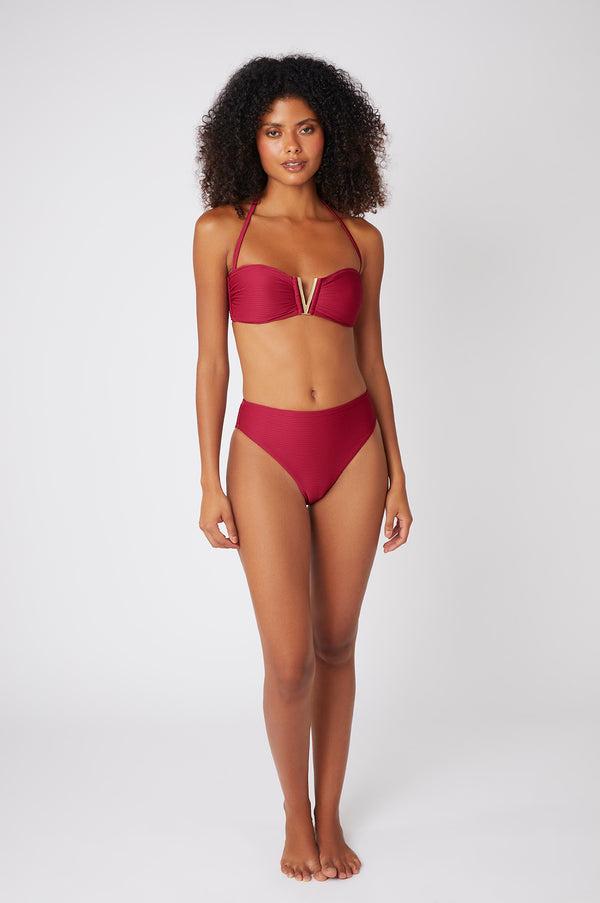 heidi klein Cassis V-Bar Bandeau Bikini