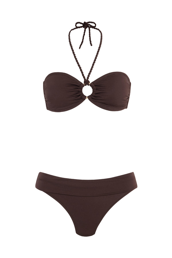 Heidi Klein Coco Palm Ring Bandeau Bikini