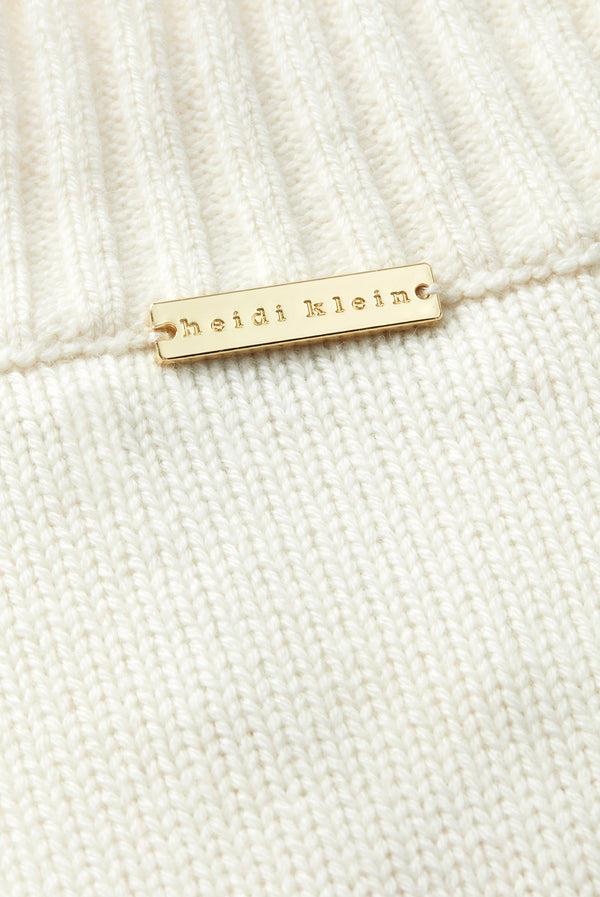 Heidi Klein Cream Cortina V Neck Jumper