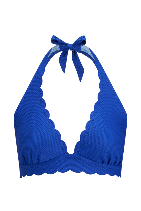 Heidi Klein Forio Scallop Halterneck Top