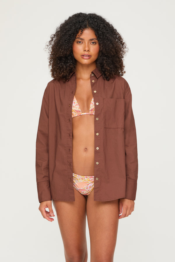 heidi klein Grasse Oversized Beach Shirt