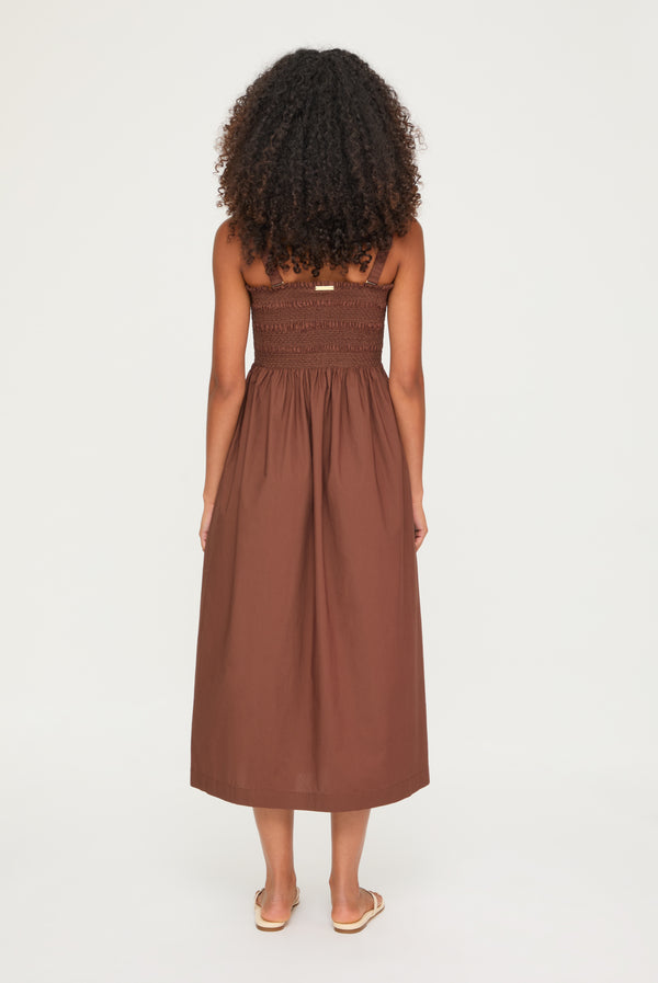 Heidi Klein Grasse Shirred Midi Dress