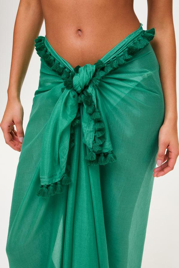 Heidi Klein Jade Tassel Trim Sarong