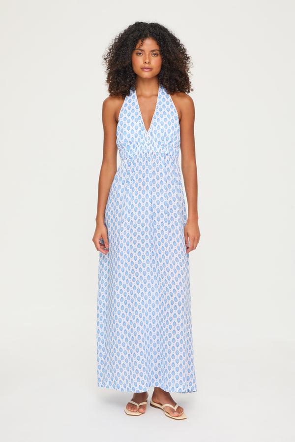 heidi klein La Croisette Halterneck Maxi Dress