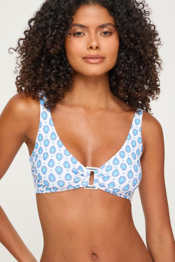 heidi klein La Croisette Rectangle Plunge Top