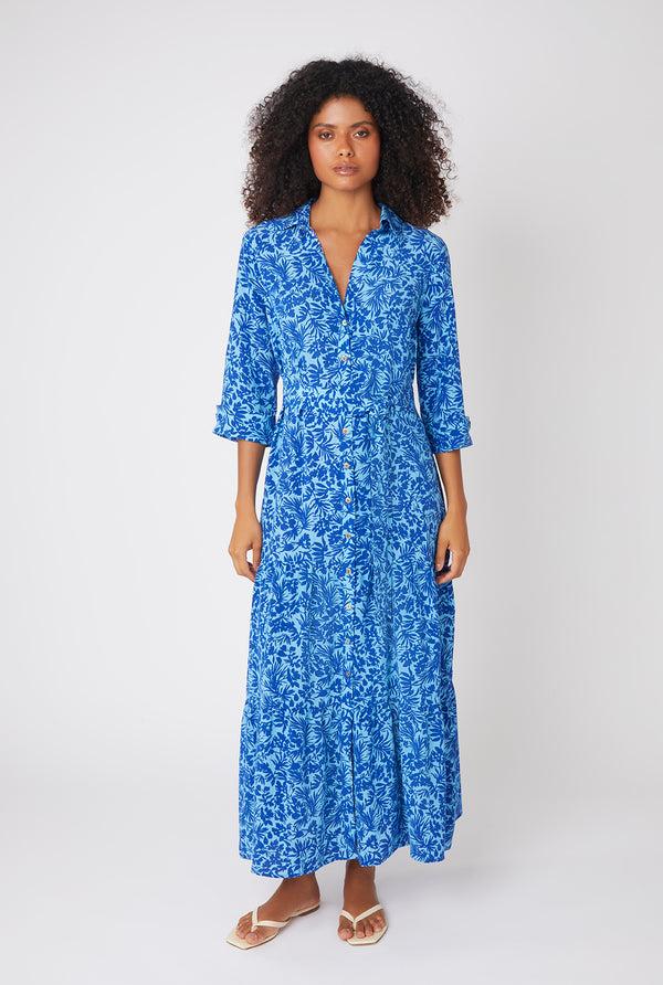 heidi klein La Marquet Silk Maxi Shirt Dress