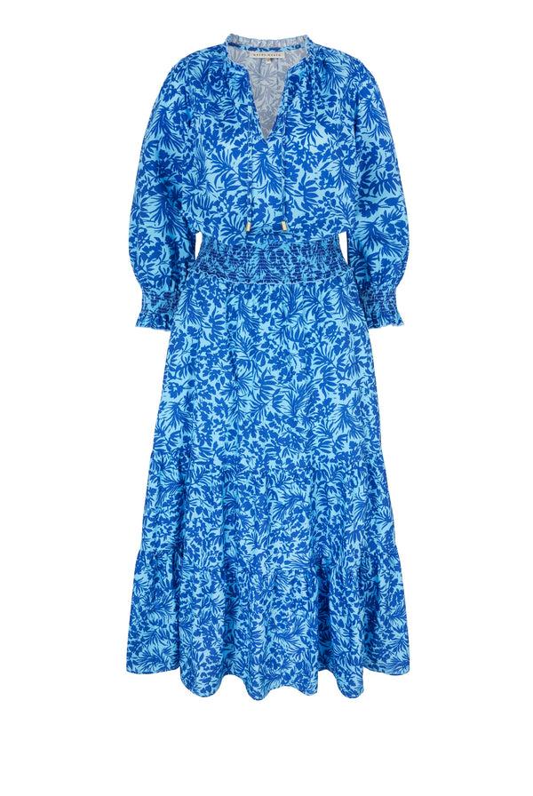 Heidi Klein La Marquet Smocked Waist Maxi Dress