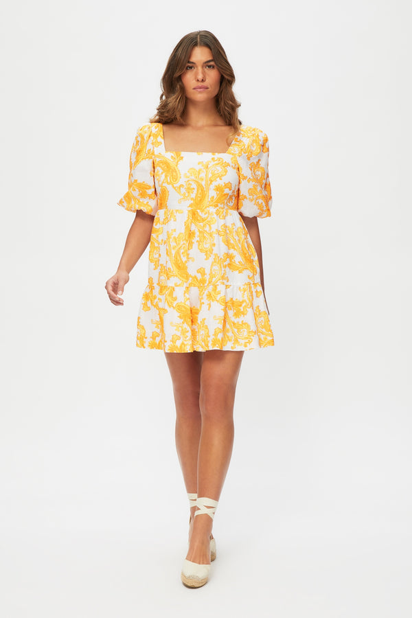 heidi klein Mandelieu Square Neck Mini Dress