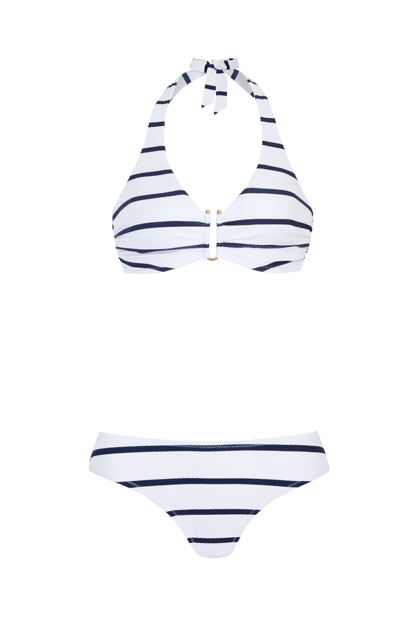 Heidi Klein Nautical Stripe U-Bar Bikini