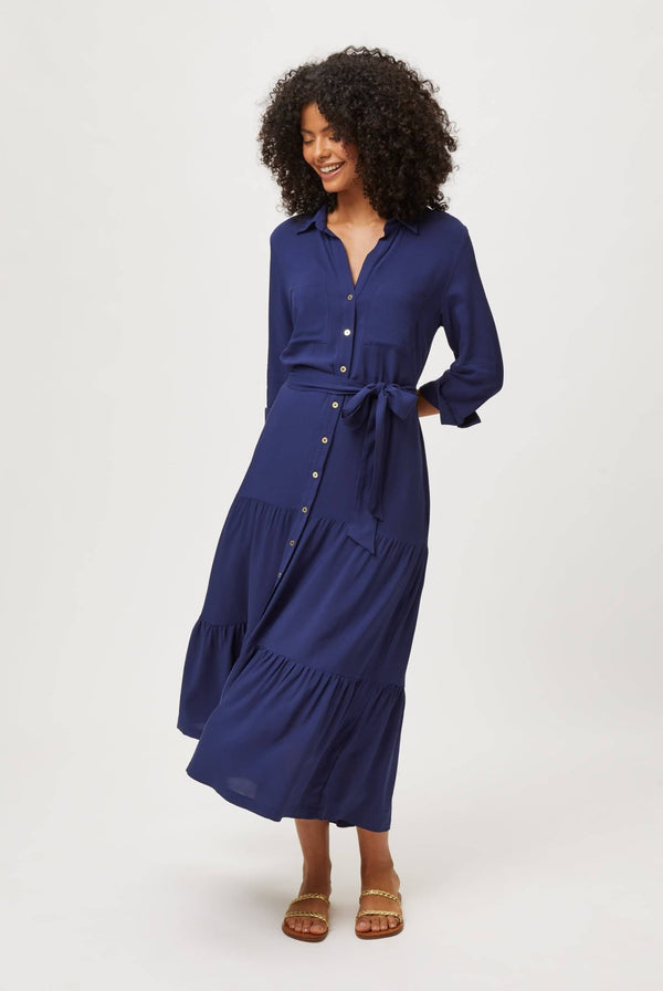 heidi klein Navy Maxi Shirt Dress Dresses