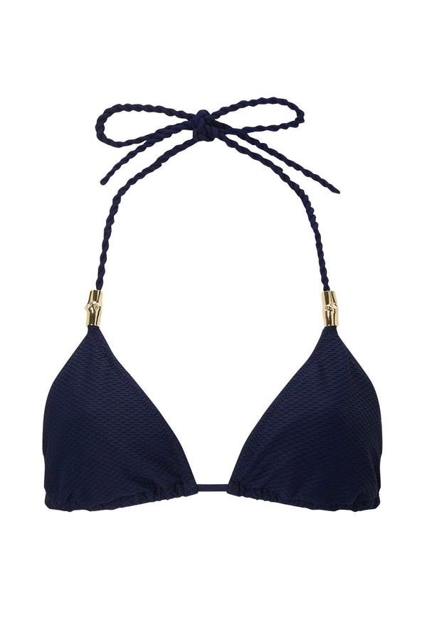 Heidi Klein Navy Triangle Top BIKINI TOP