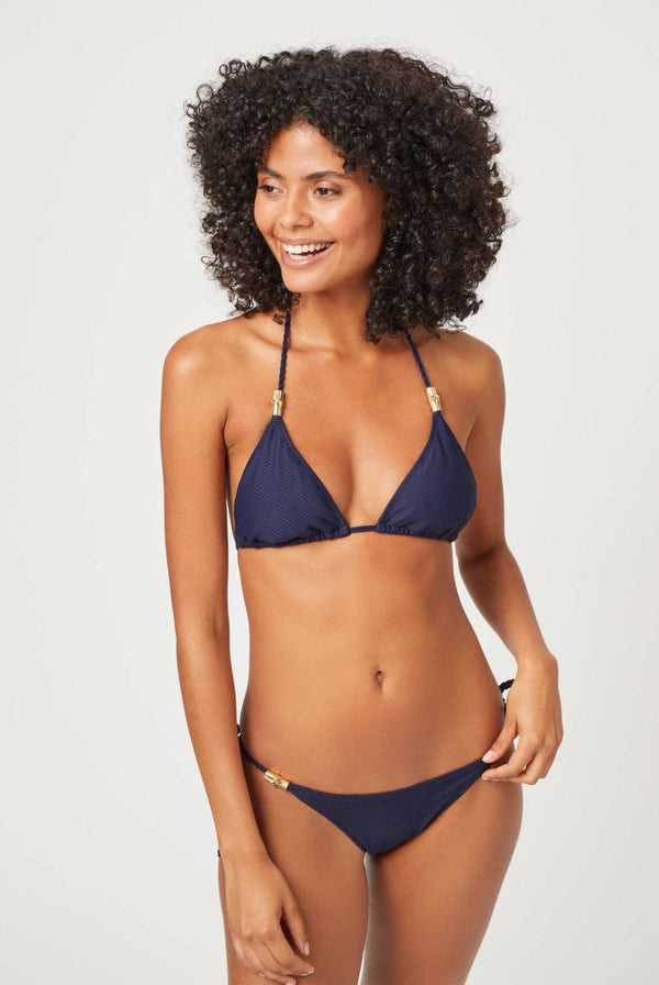 heidi klein Navy Triangle Top BIKINI TOP