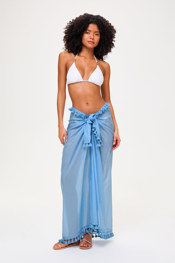 heidi klein Ocean Tide Tassel Trim Sarong