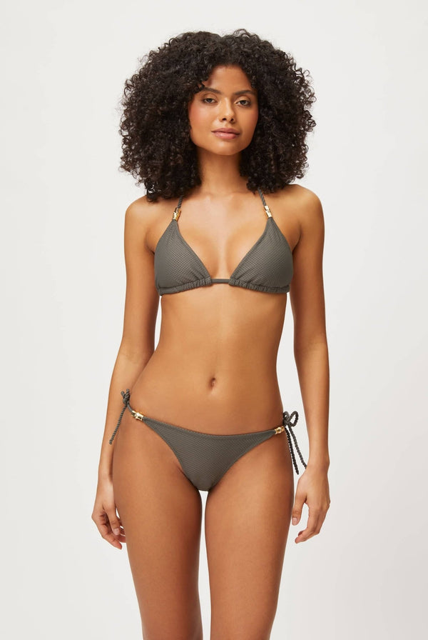 heidi klein Olive Green Triangle Top BIKINI TOP