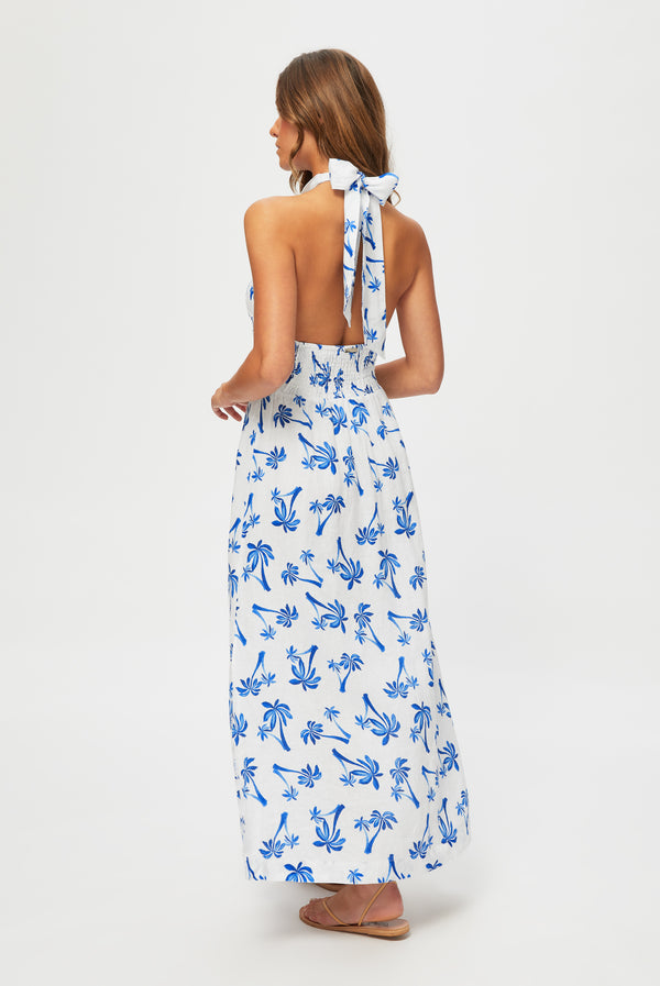 Heidi Klein Palm Beach Halterneck Maxi Dress