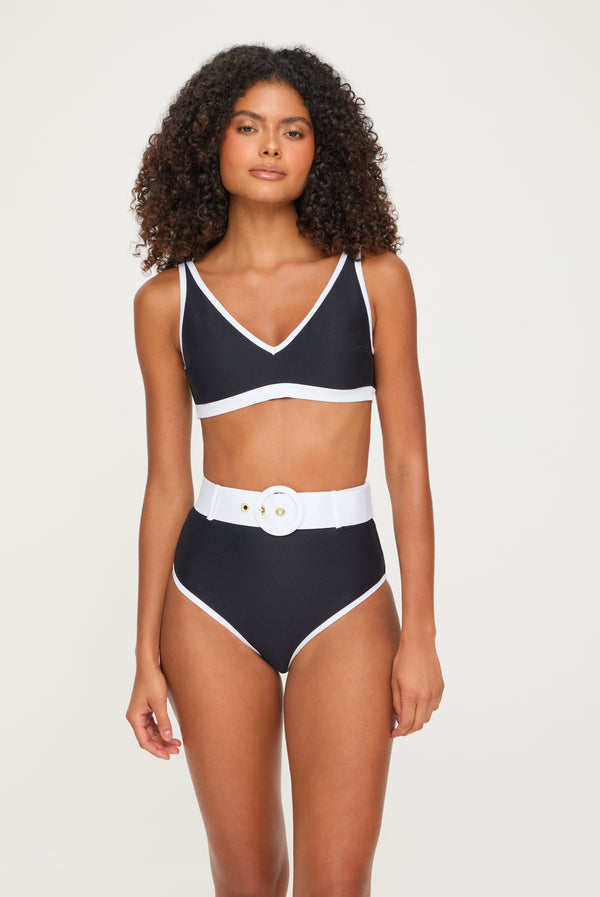 Heidi Klein Pampelonne Belted Plunge Bikini