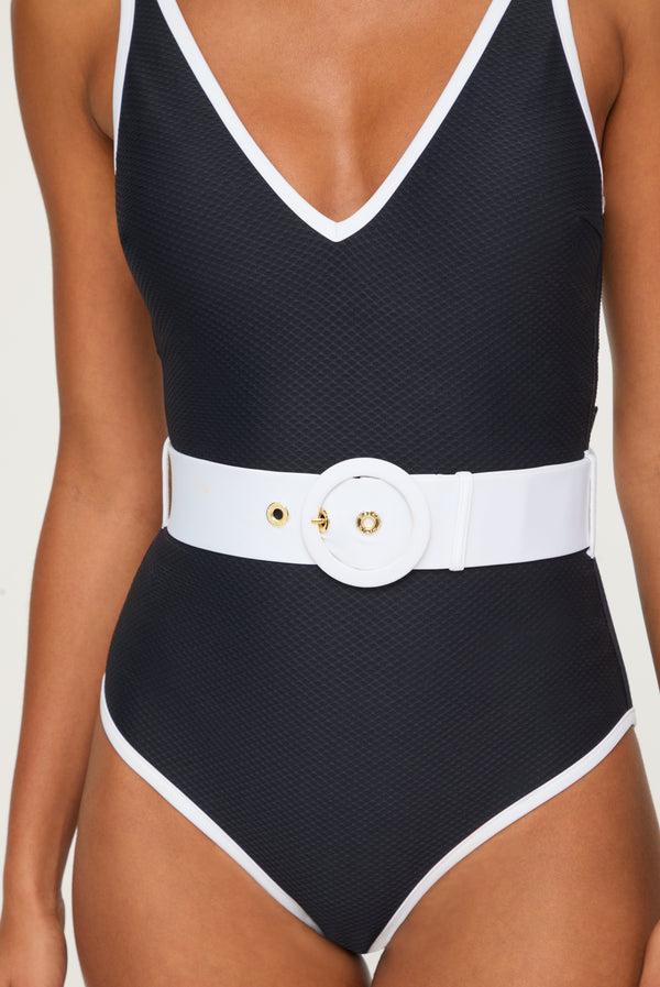 Heidi Klein Pampelonne Belted Swimsuit