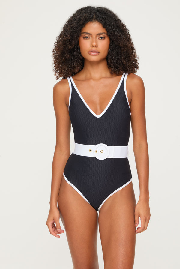 heidi klein Pampelonne Belted Swimsuit