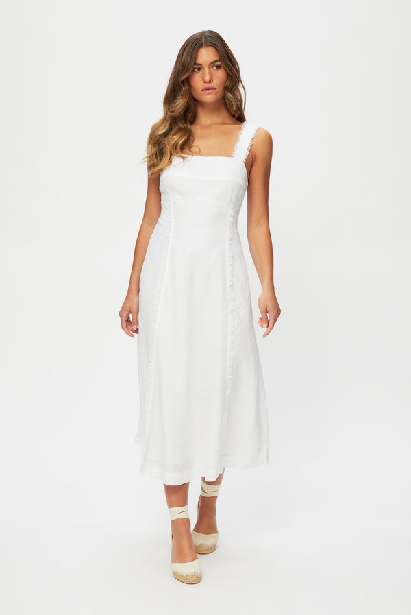 heidi klein Pampelonne Square Neck Midi Dress