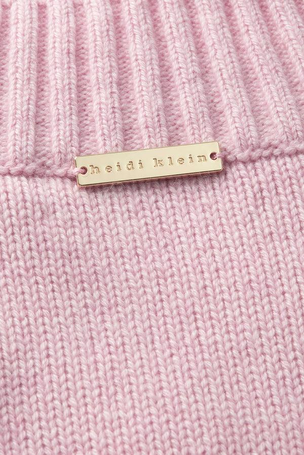 Heidi Klein Pink Cortina V Neck Jumper