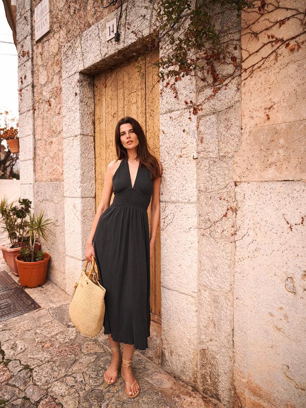 heidi klein Salis Maxi Halterneck Dress