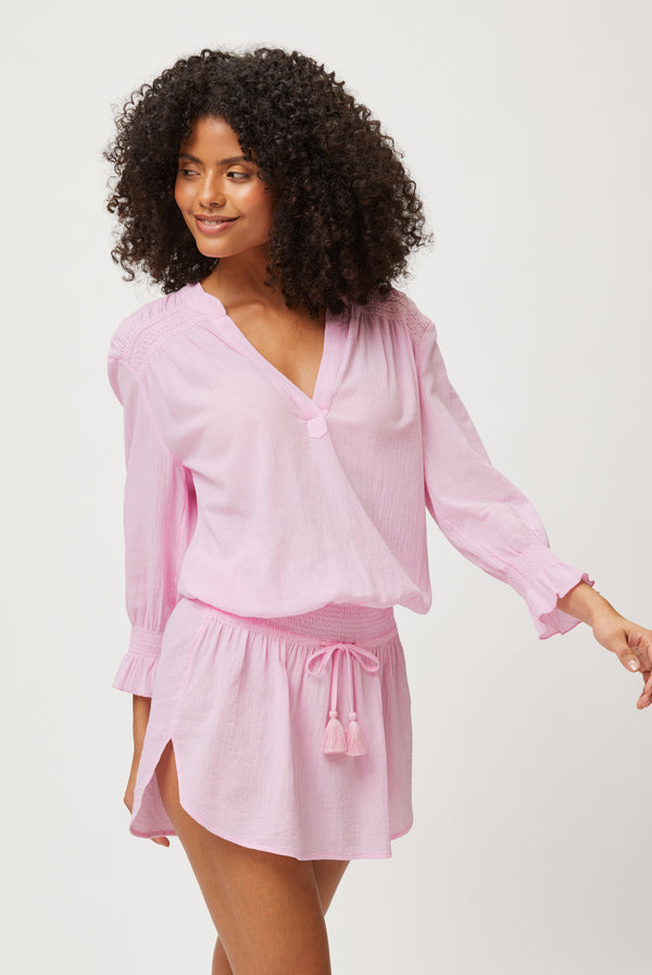 heidi klein Sicily Smocked Kaftan