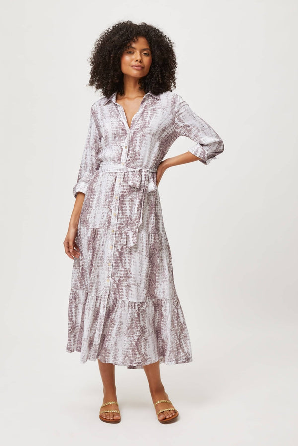 Heidi Klein Snake Print Maxi Shirt Dress